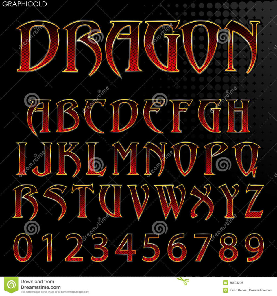 Dragon Font: A Bold And Mythical Typeface - GRAPHICOLD