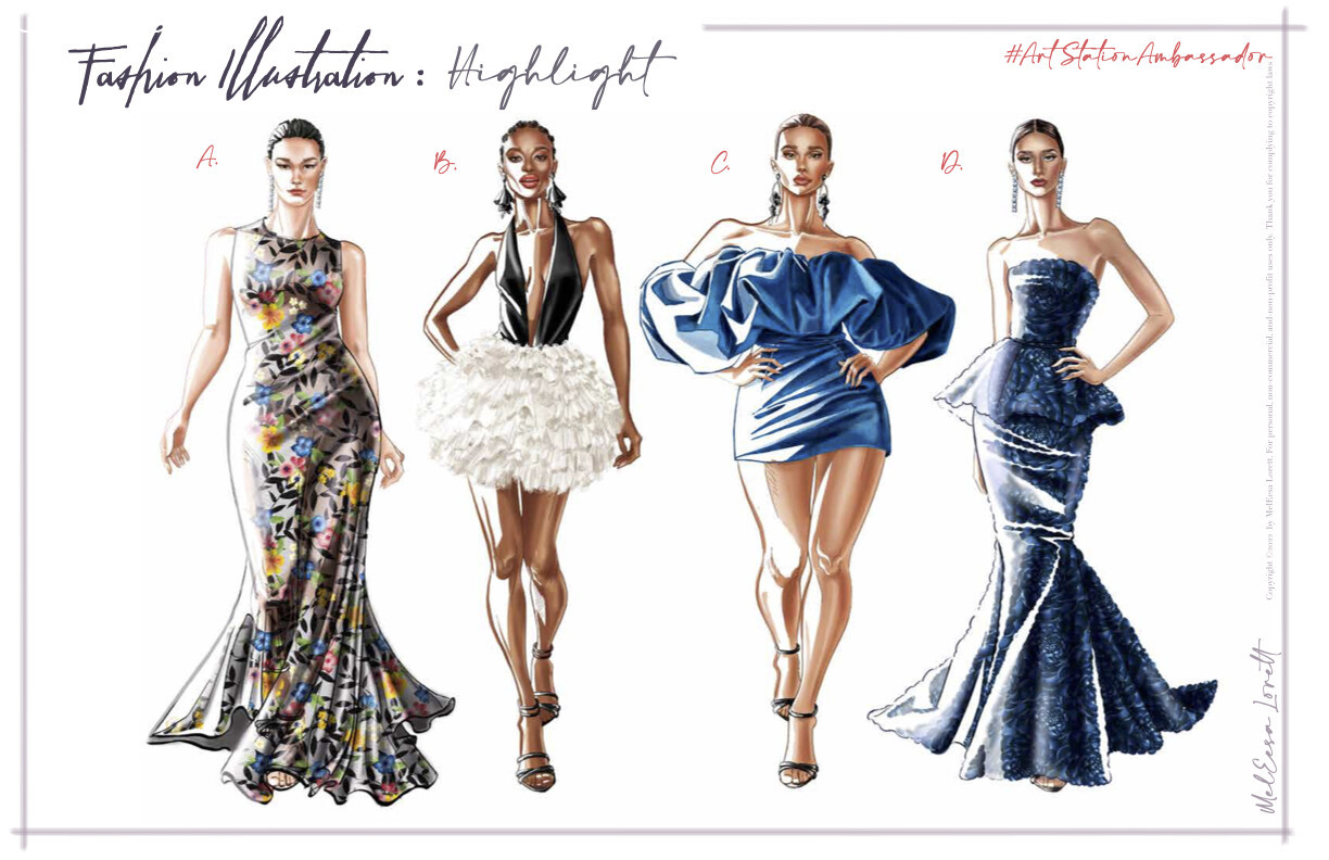 ArtStation - Tutorial: Fashion Illustration in  Steps