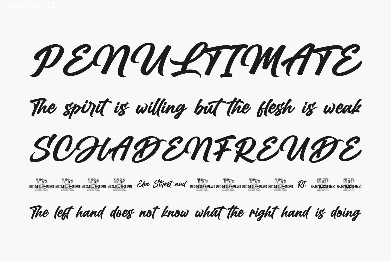 Billion Dreams  Fonts Shmonts