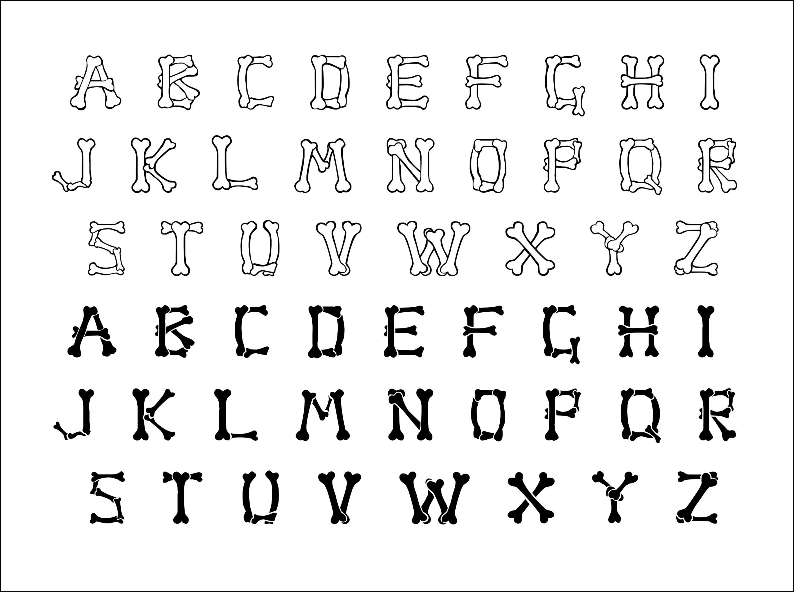 Bone font SVG, PNG, DXF Bone font SVG, PNG, DXF