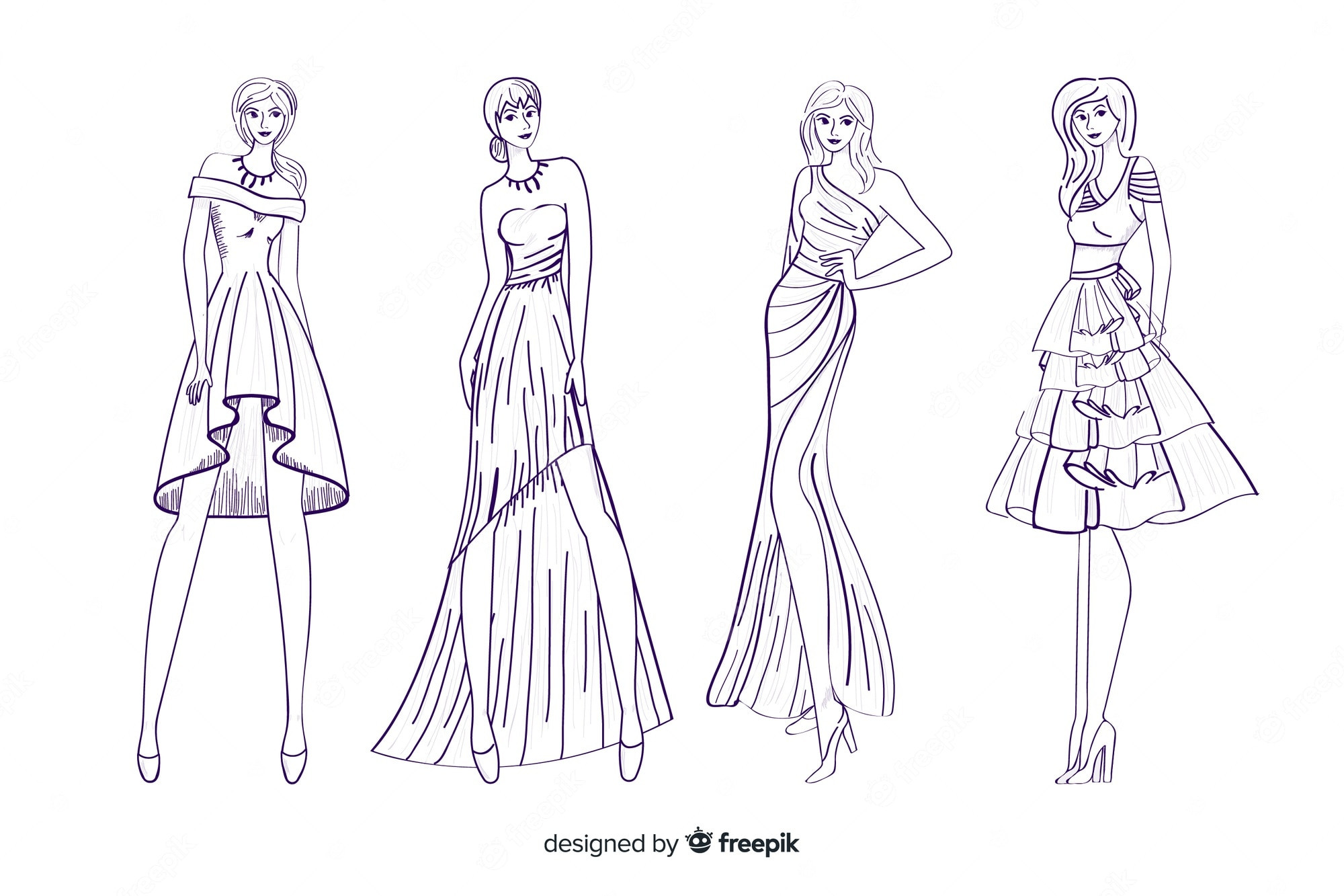 Fashion Sketch Images - Free Download on Freepik