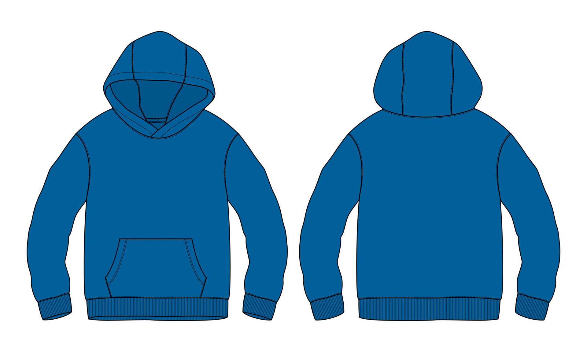 Hoodie Template Vector Art, Icons, and Graphics for Free Download