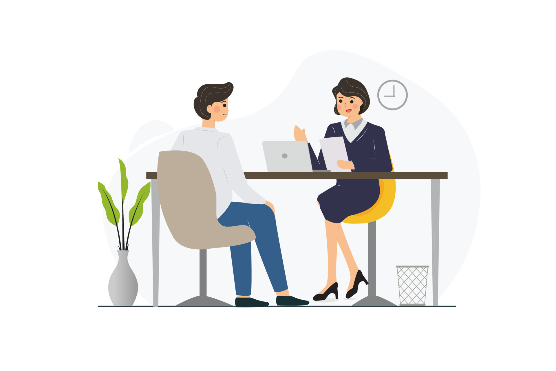 Interview Vector Art, Icons, and Graphics for Free Download