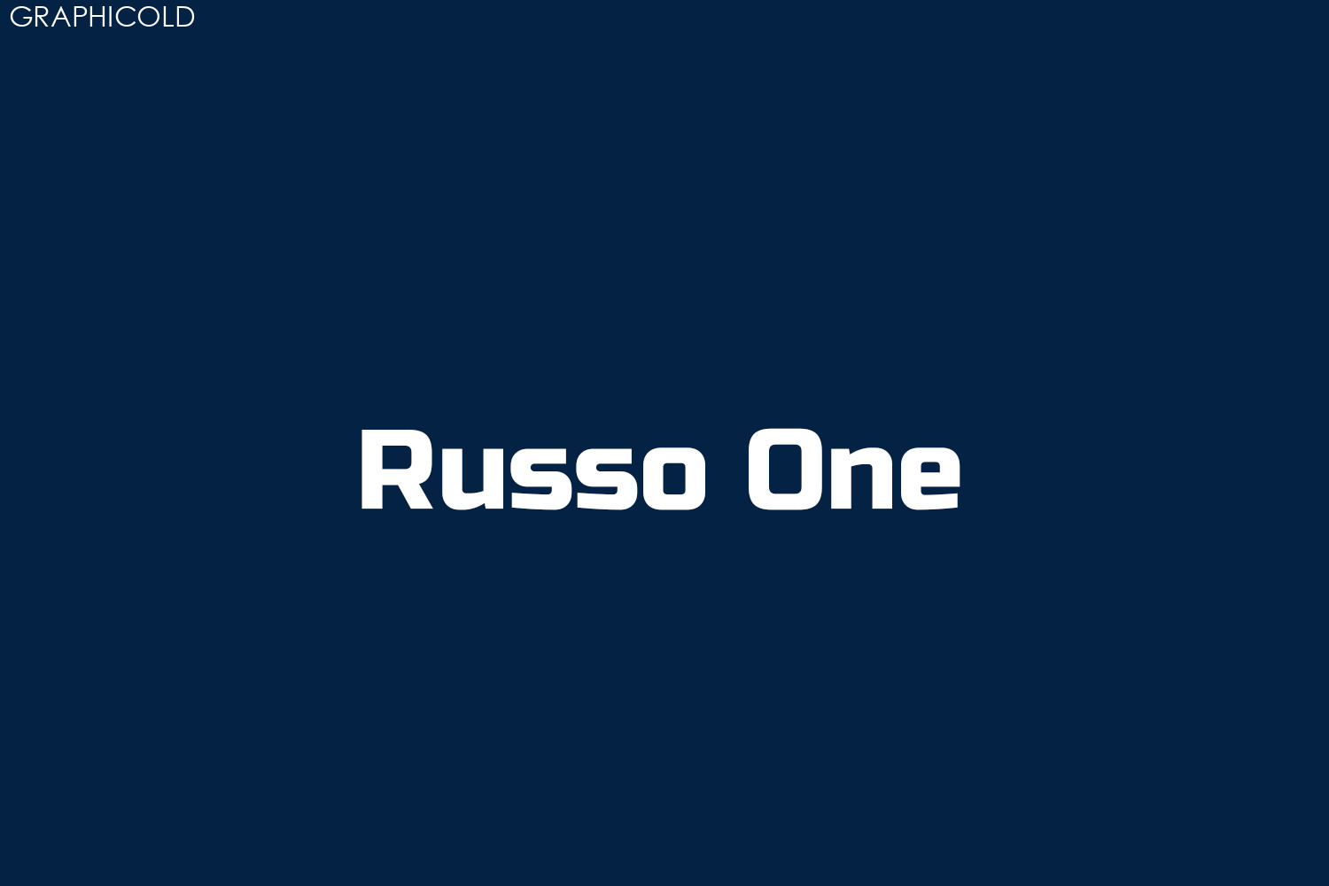 Russo One  Fonts Shmonts