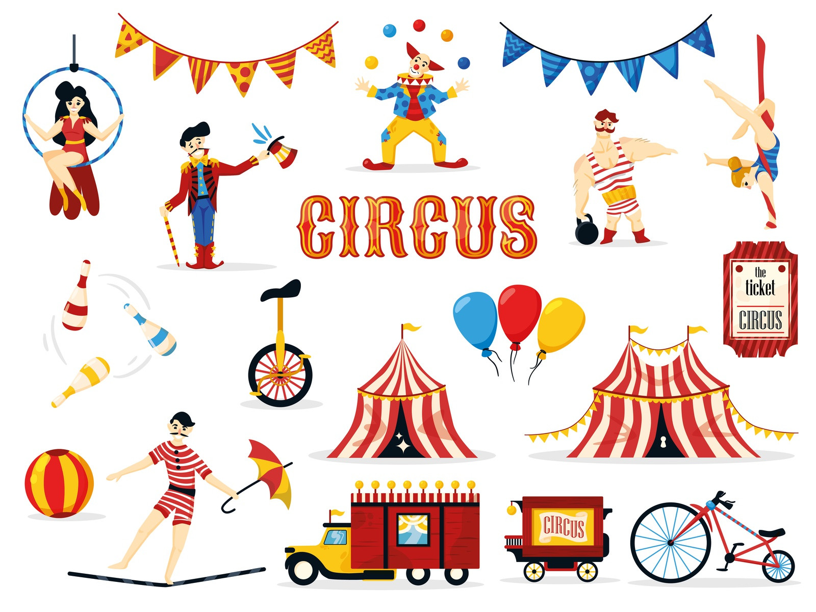 Vintage circus illustration by Ohita Fiction on Dribbble