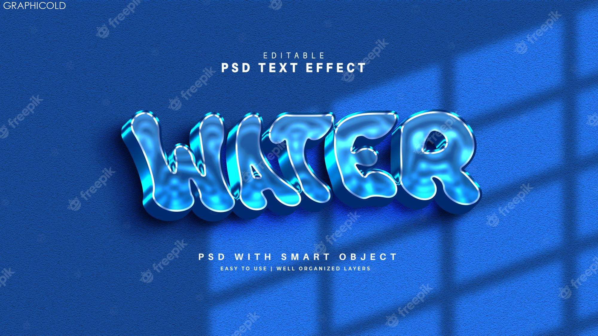 Water Font PSD, ,+ High Quality Free PSD Templates for Download