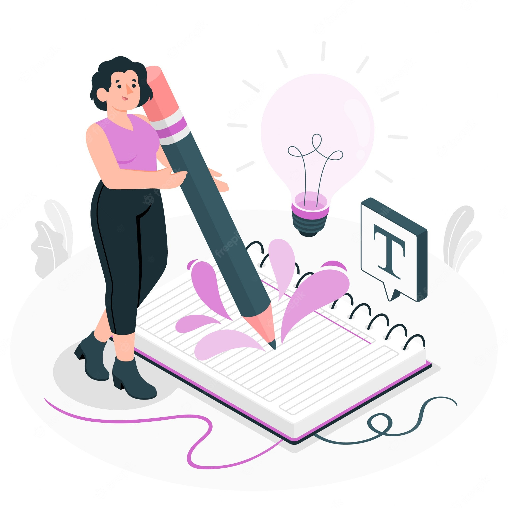 Writing illustration Vectors & Illustrations for Free Download