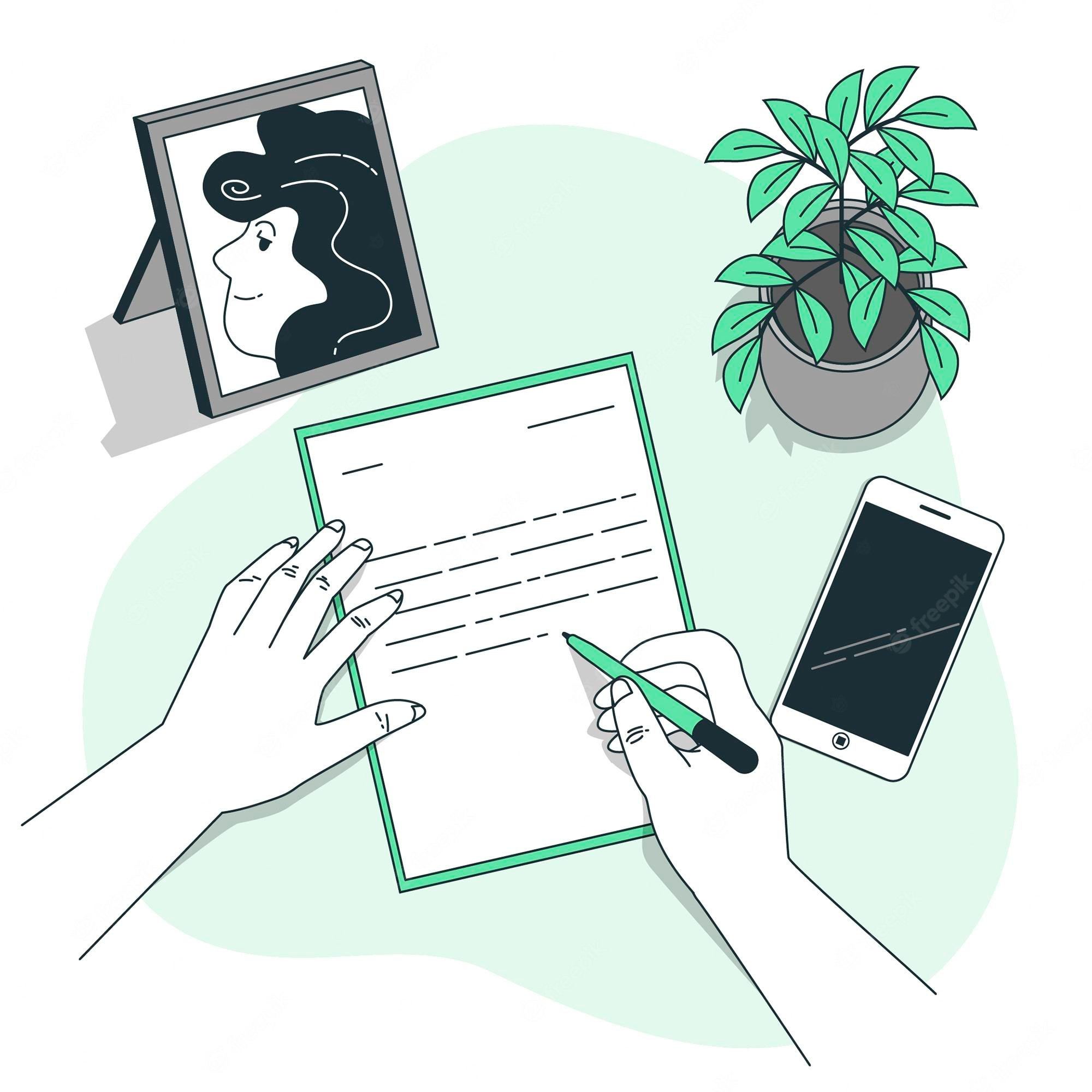 Writing illustration Vectors & Illustrations for Free Download
