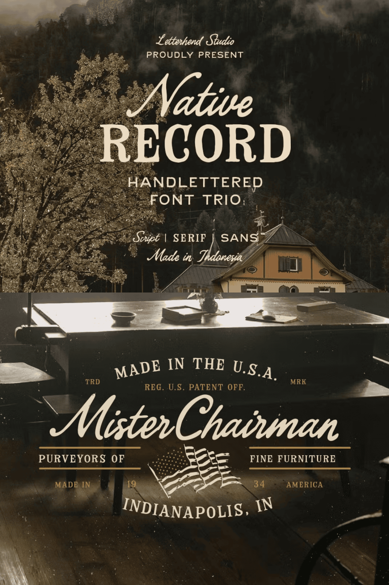 The Native Record Font Trio - GRAPHICOLD