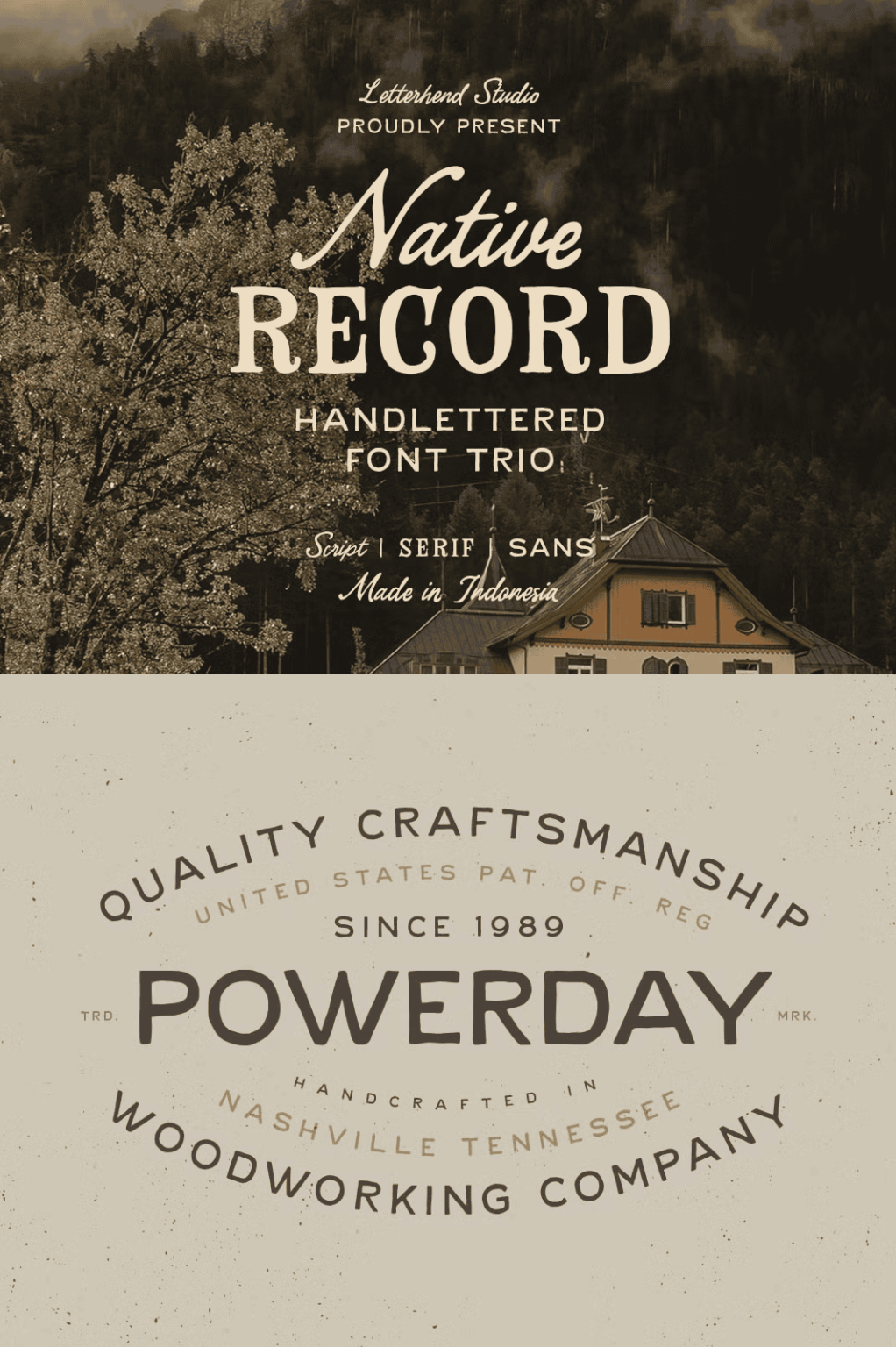 The Native Record Font Trio - GRAPHICOLD