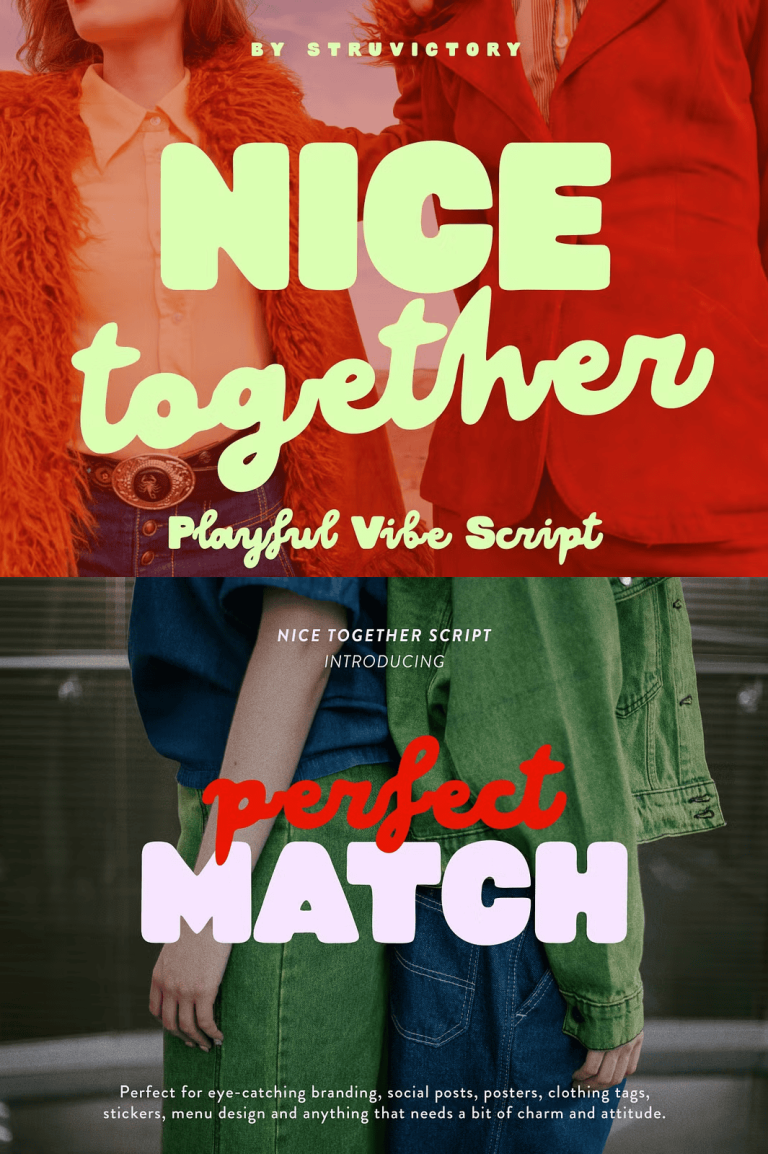 Nice Together Playful Vibe Script - GRAPHICOLD