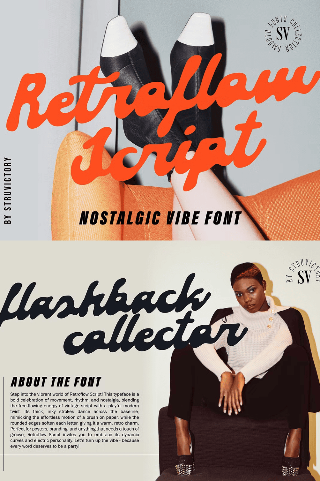 Retroflow Script Smooth Nostalgic - GRAPHICOLD