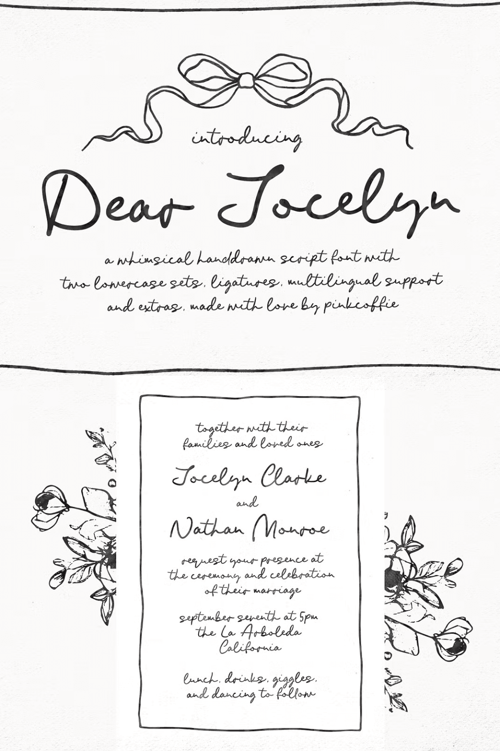 Dear Jocelyn | Handwritten Script - GRAPHICOLD